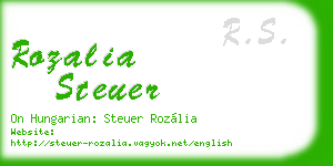 rozalia steuer business card