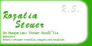 rozalia steuer business card